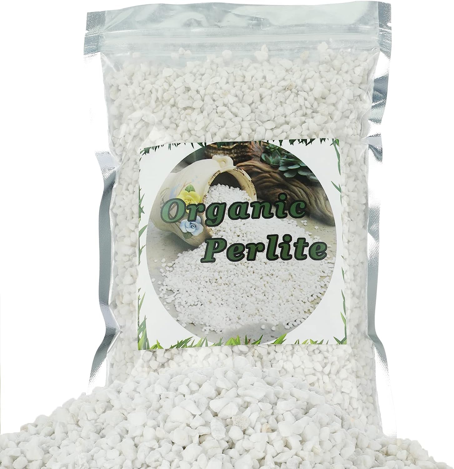 GOTVUGE Organic Perlite for Plants, Soil Amendment for Enhanced Drainage and Growth, Ideal for Potting Mixes (2L)