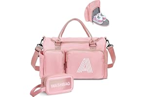 Elilier Women Teen Girls Gift Personalized Duffle Bag: Letter Carry on bags, Dance Cheer bag Sports for Girl, Kid Gymnastics Bags, Birthday Gifts for Women Girls Kids Teens Mom Teacher