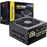Segotep 750W Power Supply, 80 Plus Gold Full Modular PCIe 5.0 & ATX 3.0 Gaming PSU for NVIDIA RTX 20/30/40 Series & AMD GPU,