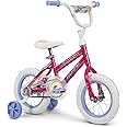 Huffy Illuminate Bike for Girls, 12/16/20 Inch Size Options, Ages 3+ Years Old, Removable Training Wheels (12" and 16" Only), Multiple Color Options, Easy Assembly, Streamers, Adjustable Seat, Durable