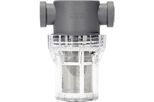 YMYP 1/2'' Female NPT in-Line Strainer - Garden Hose Filter for High Pressure Washer, Sediment Filter with 60 Mesh Stainless Steel Screen (1/2'' 60 Mesh)