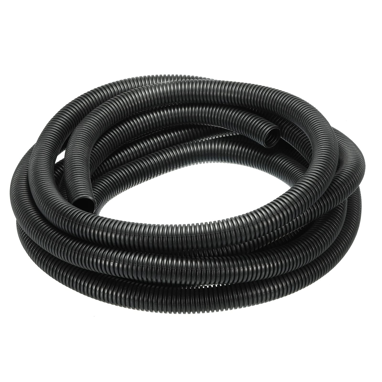 DMiotech 21mmx18mmx5m Plastic Non-Split Corrugated Tubing Indoor Outdoor Cord Management for Wrap Tidy Office Garden