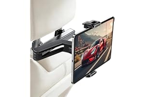 SAMPUSS Car Headrest Tablet Holder for Car Tablet Car Mount with Adjustable Extension Arm, 360°Rotation Car Holder Back Seat 