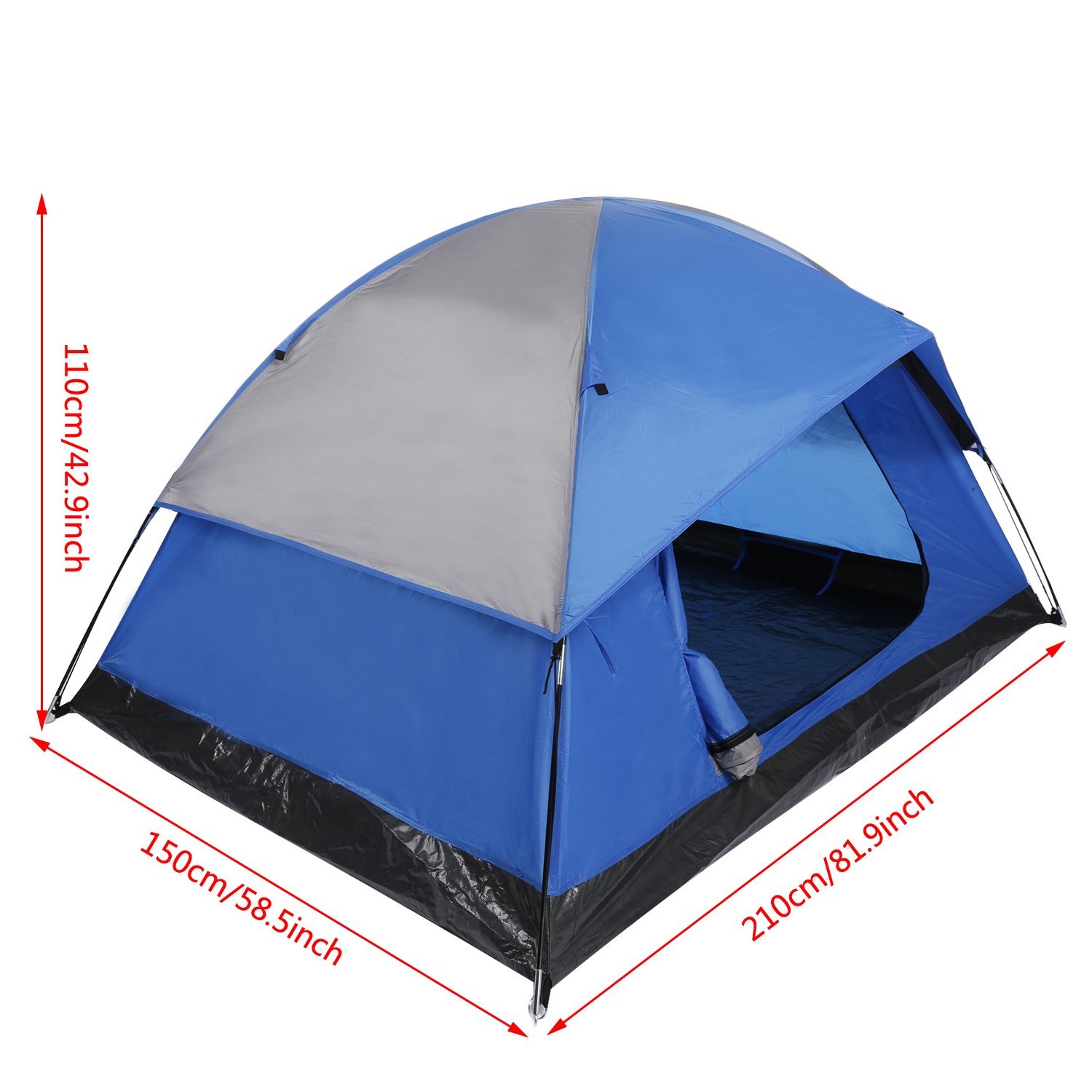 Ultrey Outdoor Kuppelzel leichtes Pop Up Wurfzelt 2-3 Personen Zelt Campingzelt, Verschiedene Farben
