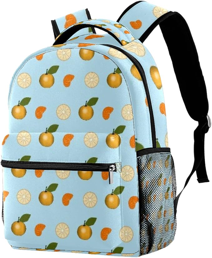 tasty oranges Backpack for Boys&Girls Lightweight Student School Book