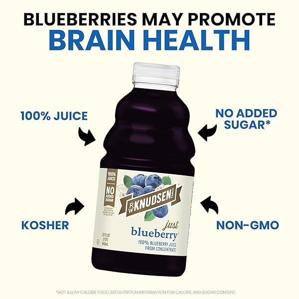 R.W. KNUDSEN JUST BLUEBERRY JUICE, 32 FL OZ (PACK OF 1)