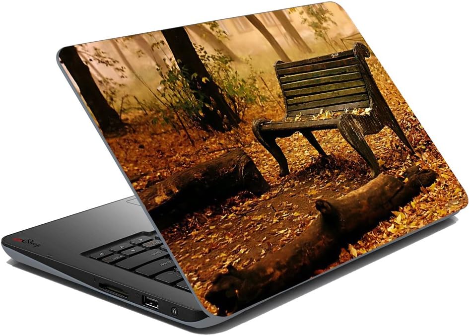meSleep Bench In Autumn Laptop Skin