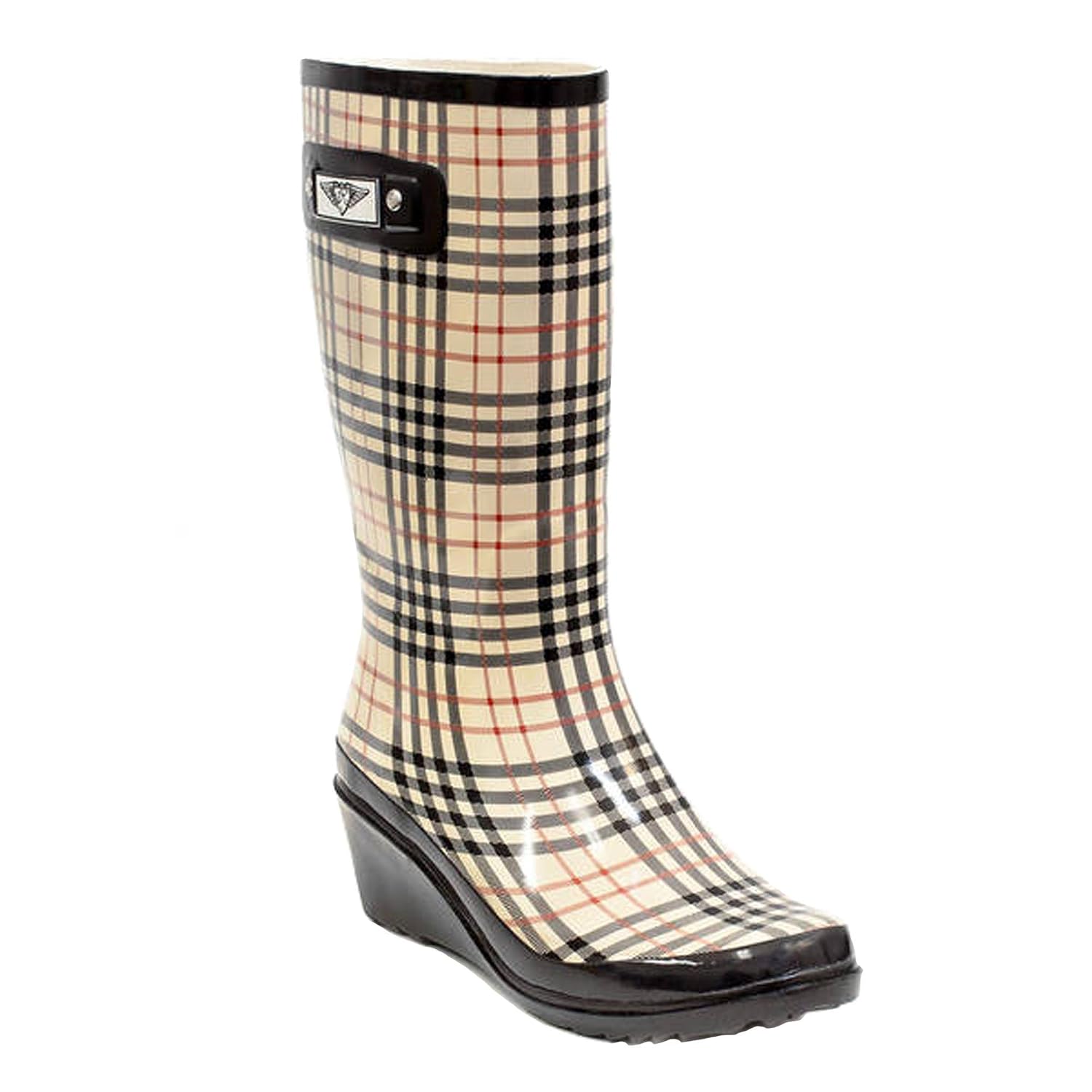 Forever Young Womens Plaid Print Tall 