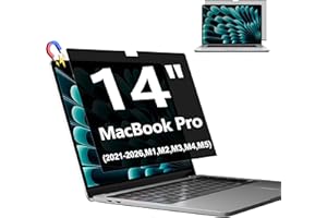 Magnetic Privacy Screen for Macbook Pro 14 Inch (2021-2026, M1, M2, M3, M4, M5, Pro, Max), Removable Laptop Privacy Filter Sh