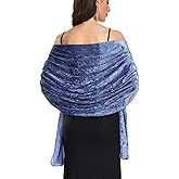 RHQKK Velvet Shawls and Wraps for Evening Dresses Shawl Wrap for Women Wedding Bridal Warm Formal Shawl