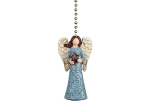 CLEMENTINE DESIGNS Blue Angel with Star Ceiling Fan Pull