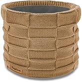 Vogium Adults Knit Thermal Neck Warmer Gaiter | Windproof Fleece-Lined Face Mask | Unisex Winter Scarf for Work & Ski Gear