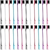 Yaomiao 24 Pieces Hair Edge Brushes Double Sided Edge Hair Comb Natural Styling Eyebrow Combs, Smooth Grooming for Women, 6 Random Colors