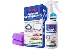 YADOOL Home Ceramic Coating Spray Kit - Shine, Seal & Protect Kitchen & Bath Surfaces, High-Gloss, Repels Stains & Grime Effective - Great for Stainless Steel, Sinks, Countertops, Glass, and More