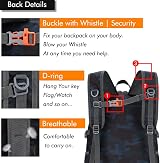 MAXTOP 50L Ultra Lightweight Packable Backpack Wet Pocket Foldable Rucksack view 5