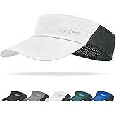 Sukeen Sun Visor Hat for Men Large Head Lightweight Cooling Stretchy Visor Hat for Running, Tennis, Golf, Daily Wear