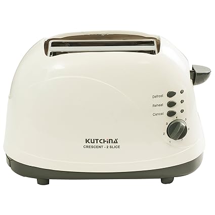 Kutchina Crescent 700 Watt Toaster, White