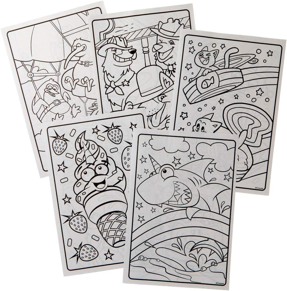 6 4 2 Pack Gift For Kids All In One Coloring Book Set Crayola Epic Book Of Awesome 5 288 Animal Coloring Pages Age 3 Arts Crafts Kolenik Drawing Painting Supplies