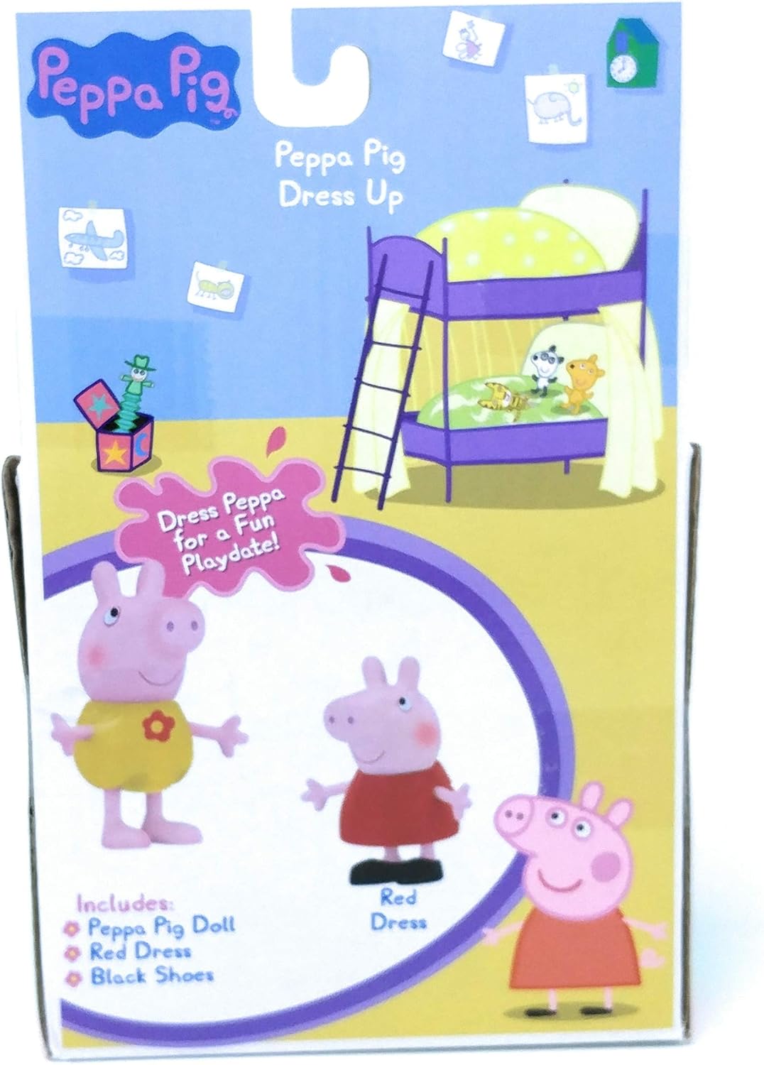peppa pig 20in talking plush red dress