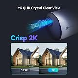 EZVIZ 2PC Battery Solar Security Camera Outdoor Wireless 2K WiFi 6 view 4