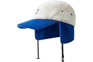 Gvatasz Fleece Baseball Cap with Ear Flaps Warm Earmuff Cap Trapper Hat Ushanka Hat Winter Curved Brim Trucker Dad Hats