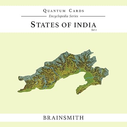 Brainsmith Quantum Flash Cards, States of India - Educational Flashcard Set 1 for Toddlers and Kids (8 months to 8 years) for Brain Development