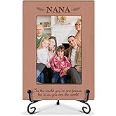Nana Picture Frame, Wooden Photo Frame with Stand, Birthday Gifts for Women Grandma Nana Mimi, Home Office Desk Decor Photo Frame Tabletop Display -xk13