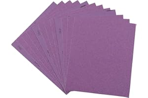 ARILIER Sandpaper 80 Grit, Wet Dry Sanding Sheets 9 x 11 Inch, Advanced White Fused Alumina Abrasive Sander Paper for Wood Furniture Finishing, Metal Sanding, Automotive Polishing,12-Sheets