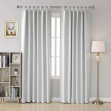 Deconovo Thermal Insulated Window Treatment Hand Made Curtains Tab