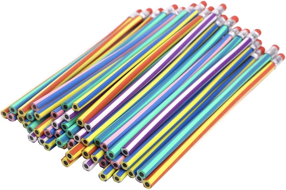 Toruiwa Pencils Soft Flexible Bendy Pencils Colorful Sketch Pencils Colouring Pencils Children Gift School Supplies Pack of 30 Random Color