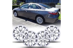 Winjet Wheel Covers Replacements 16'' Hubcaps for Toyota Camry 2015 2016 2017 Toyota Camry Hybrid Wheel Covers, Heavy Duty PP Material [Only Fit Iron Hub - Steel Wheel] (16 Inch Set of 4, Lacquer)