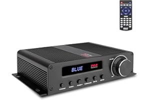 Pyle Wireless Bluetooth Home Audio Amplifier - 100W 5 Channel Home Theater Power Stereo Receiver, Surround Sound w/ HDMI, AUX, FM Antenna, Subwoofer Speaker Input, 12V Adapter, Black - PFA540BT