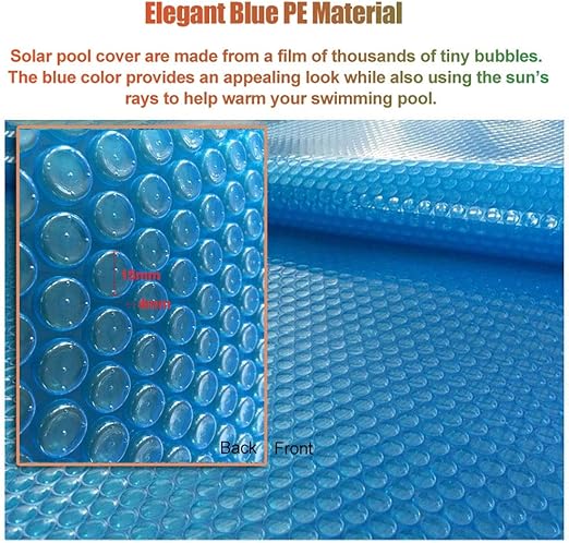 Wge Solarplane Solar Pool Abdeckung Blasentyp Rechteck Sommer In Ground Safety Pool Abdeckung 15 7 Mil Verdicken Whirlpoolabdeckung Thermische Solardecke Size 4 10m 13ft 33ft Amazon De Kuche Haushalt