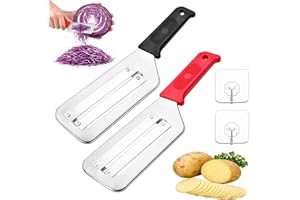 Stainless Steel Shredder Knife, 2Pcs New Cabbage Shredder for Coleslaw, Double-Layer Lettuce Shredders Vegetable Cutter Cabba