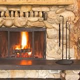 AGM Fire Hook 81cm & Fireplace Pliers 64cm Wrought Iron Wood Fire Tool Set view 3