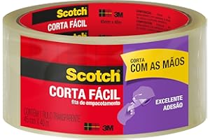 Scotch, 3M, Fita de Empacotamento, Corta Fácil – 45mm x 40m