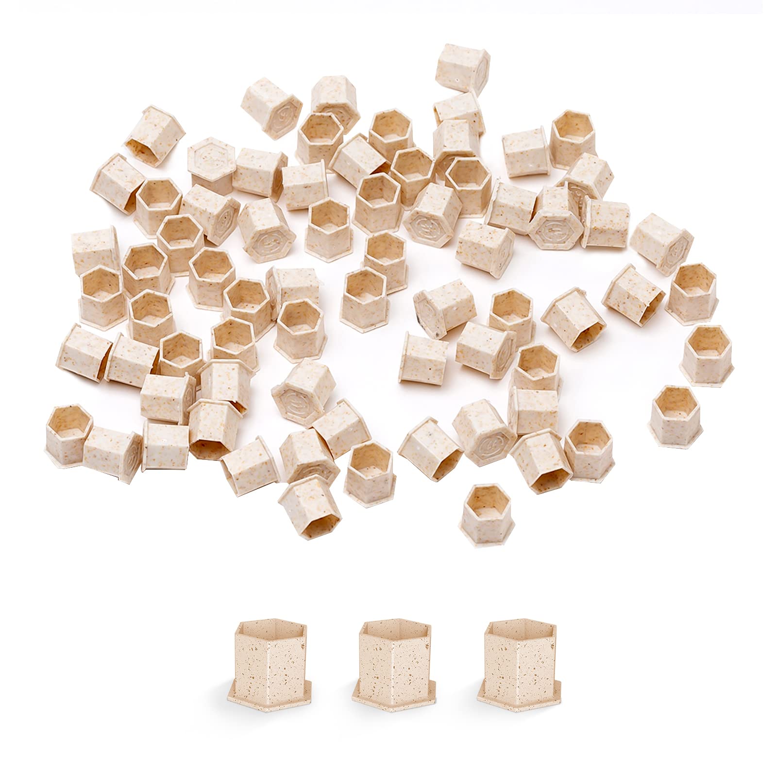 EZ Tattoo Ink Cups 12mm - 200pcs Biodegradable Disposable ECO-Friendly Ink Holder, Supplies and Equipment for Cartridge Needles and Kit (Medium)