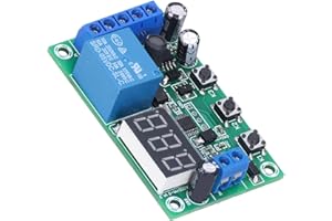 WALFRONT DC Current Detection Module Relay Switch Sensor Digital Display Motor Controller Digital Display with Error Calibration Function 12V