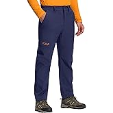 Pioneer Camp Men's Fleece Lined Hiking Pants Insulated Waterproof Softshell Winter Warm Work Snow Ski Pants Snowboard