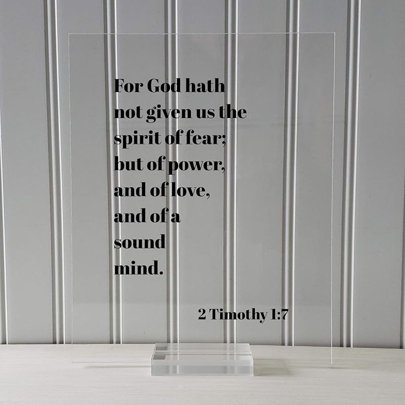for i have not given you a spirit of fear niv