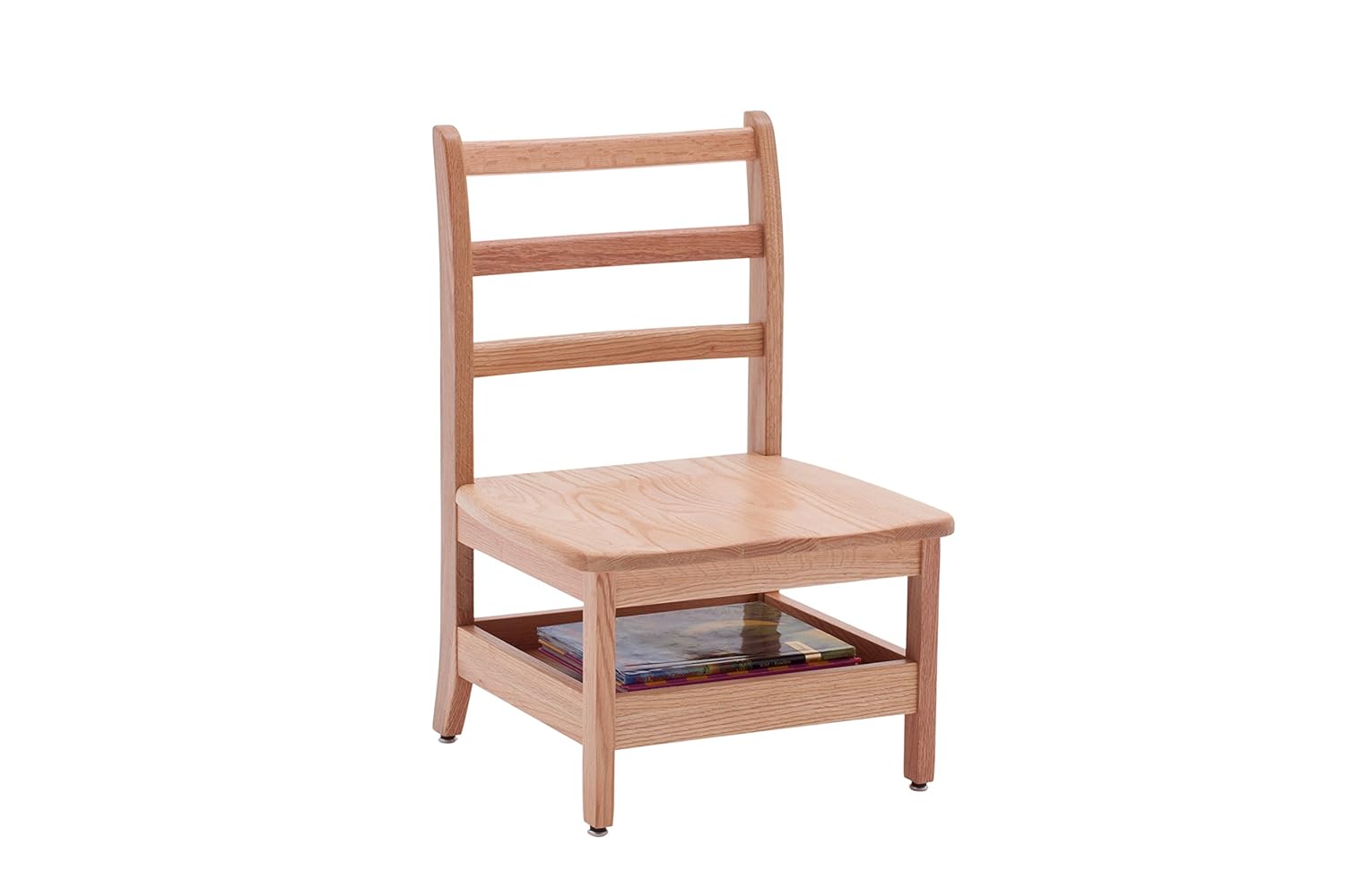 ECR4Kids - ELR-15343 12" North American Oak Ladderback Wood Teacher Chair (2-Pack): Industrial & Scientific