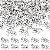AHANDMAKER Lion Animal Charms Tibetan Style Metal Lion Pendants Western Cowboy Cowgirl Charms for DIY Necklace Bracelet Keychain Jewelry Making
