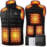 KAWELA Heated Vest for Men with Battery Pack, Lightweight Electric Heating Vest with 8 Heat Zones & 3 Temp Levels for Hunting