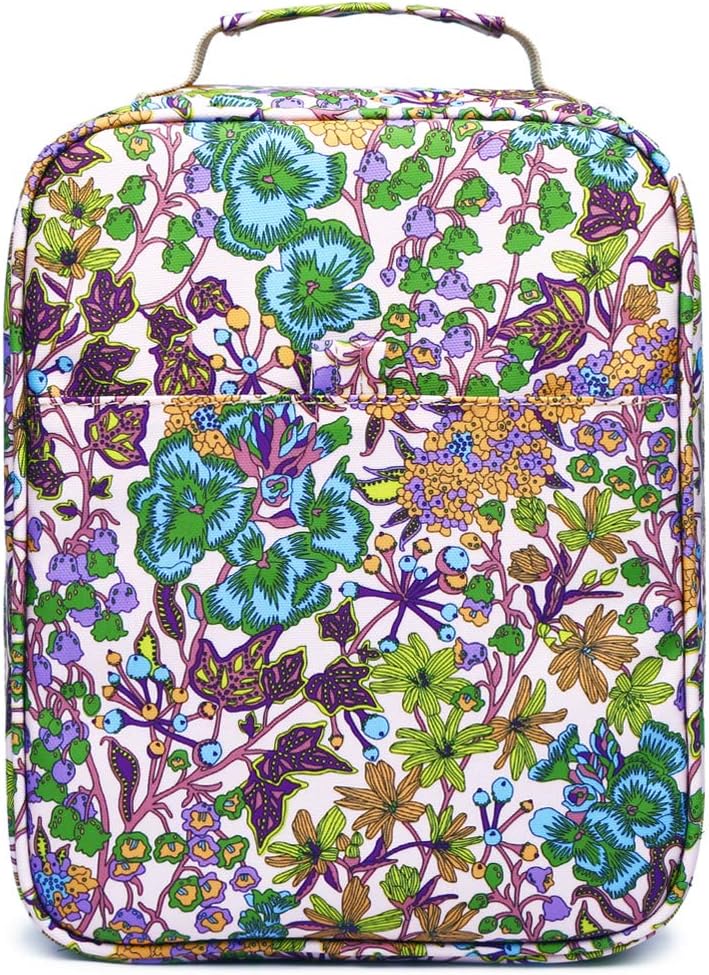 YOUNGCOL Colored Pencil Case Slot - Holds 202 Pencils or 136 Gel Nubuck Leather Pens Holder Pencil Organizer Storage for Watercolor Pens Markers,Flora