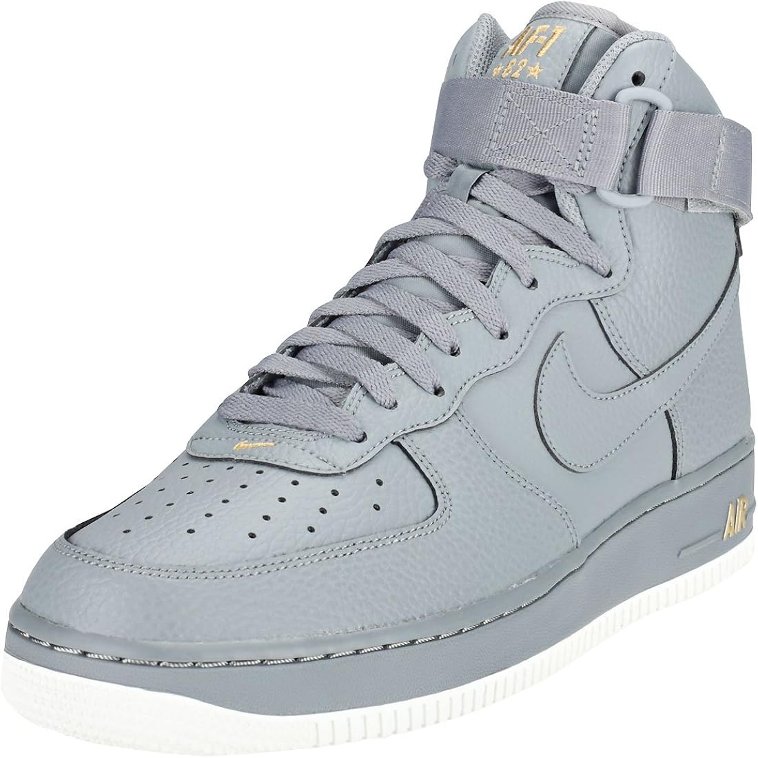 Amazon.com | Nike Men's Air Force 1 High '07 Grey 315121-049 (Size: 9.5) | Fashion Sneakers