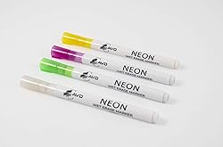 Audio-Visual Direct Neon Wet Erase Markers, Set of 4