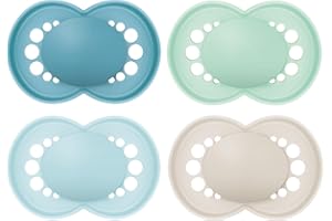 MAM Original Matte Baby Pacifiers, Binky for 16+ Months, BPA-Free Silicone Nipple, Easy to Clean, Best for Breastfed Babies, Developed with Medical Experts, 4 Count Binkies