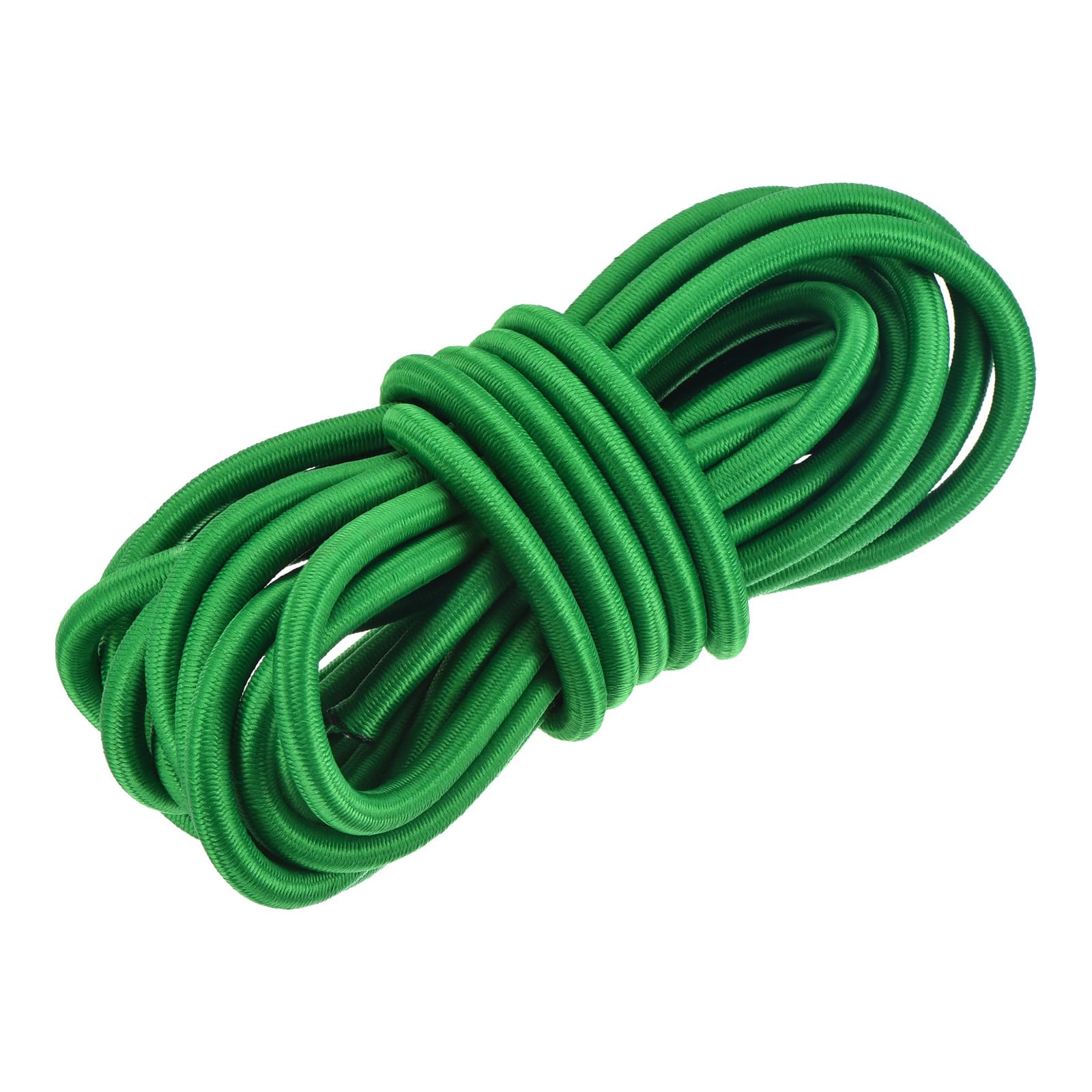 DMiotech 10mm Shock Cord, 7.6 M Green Bungee Cord Tent Pole Shock Cord Round Elastic Kayak Rope Stretch String Marine Grade Heavy Polyester for DIY Projects Tie Downs
