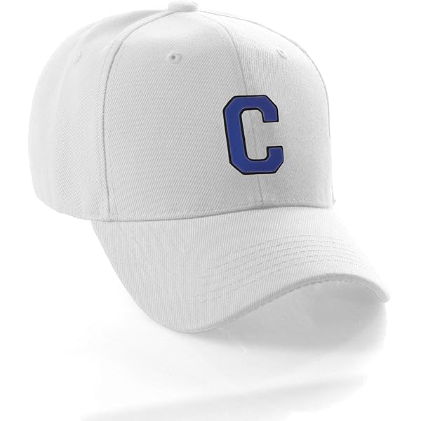 Classic Baseball Hat Custom A to Z Initial Team Letter