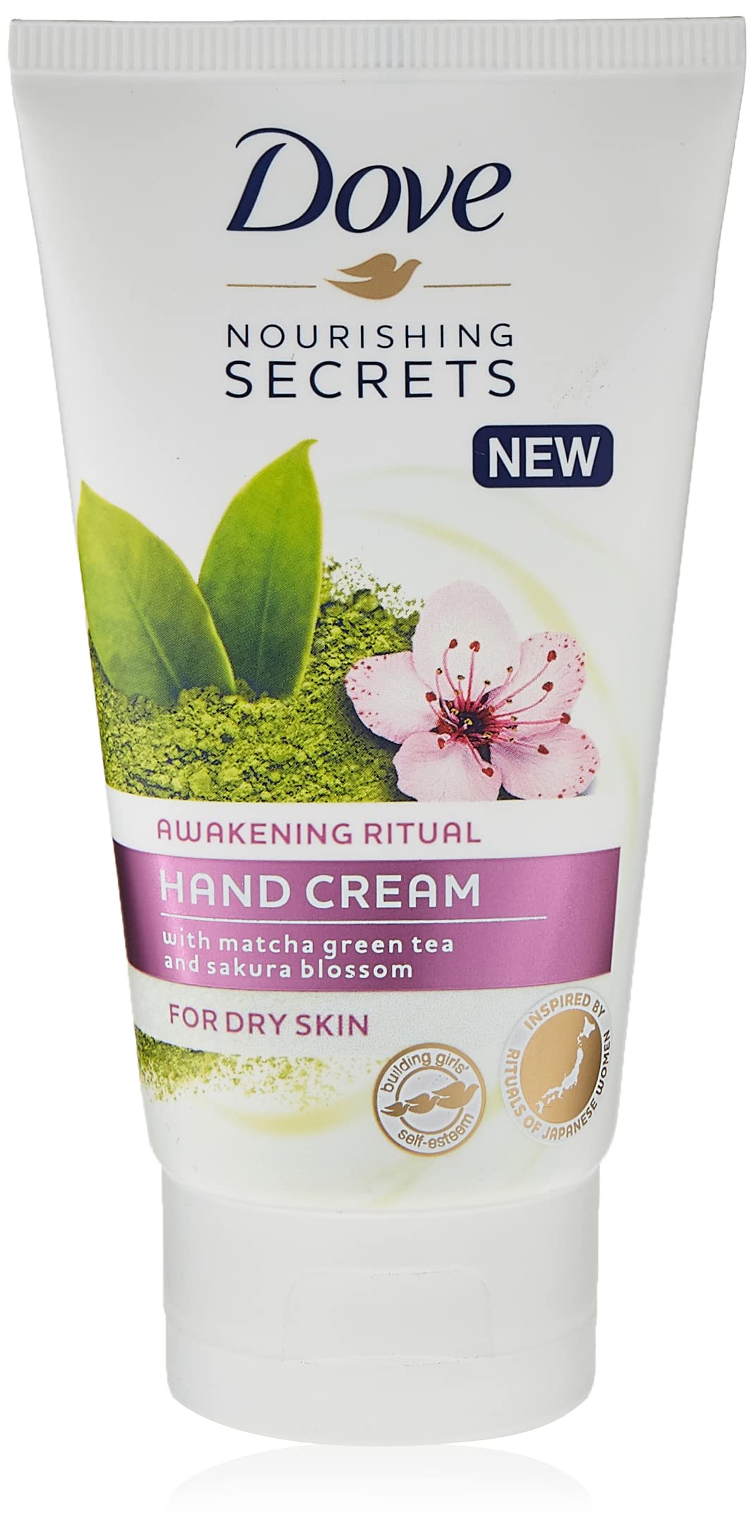 Dove , Hand and Nail Cream (Matcha Tea) - 75 ml, Pack of 6, Packaging may vary